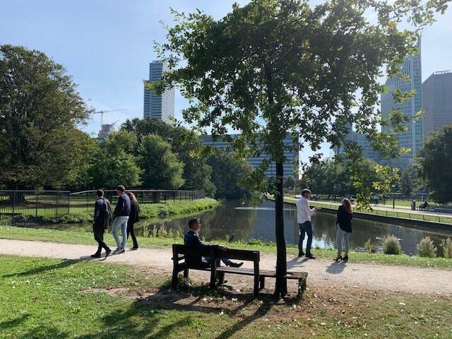 Patrick Essers met uitzicht op Den HAag